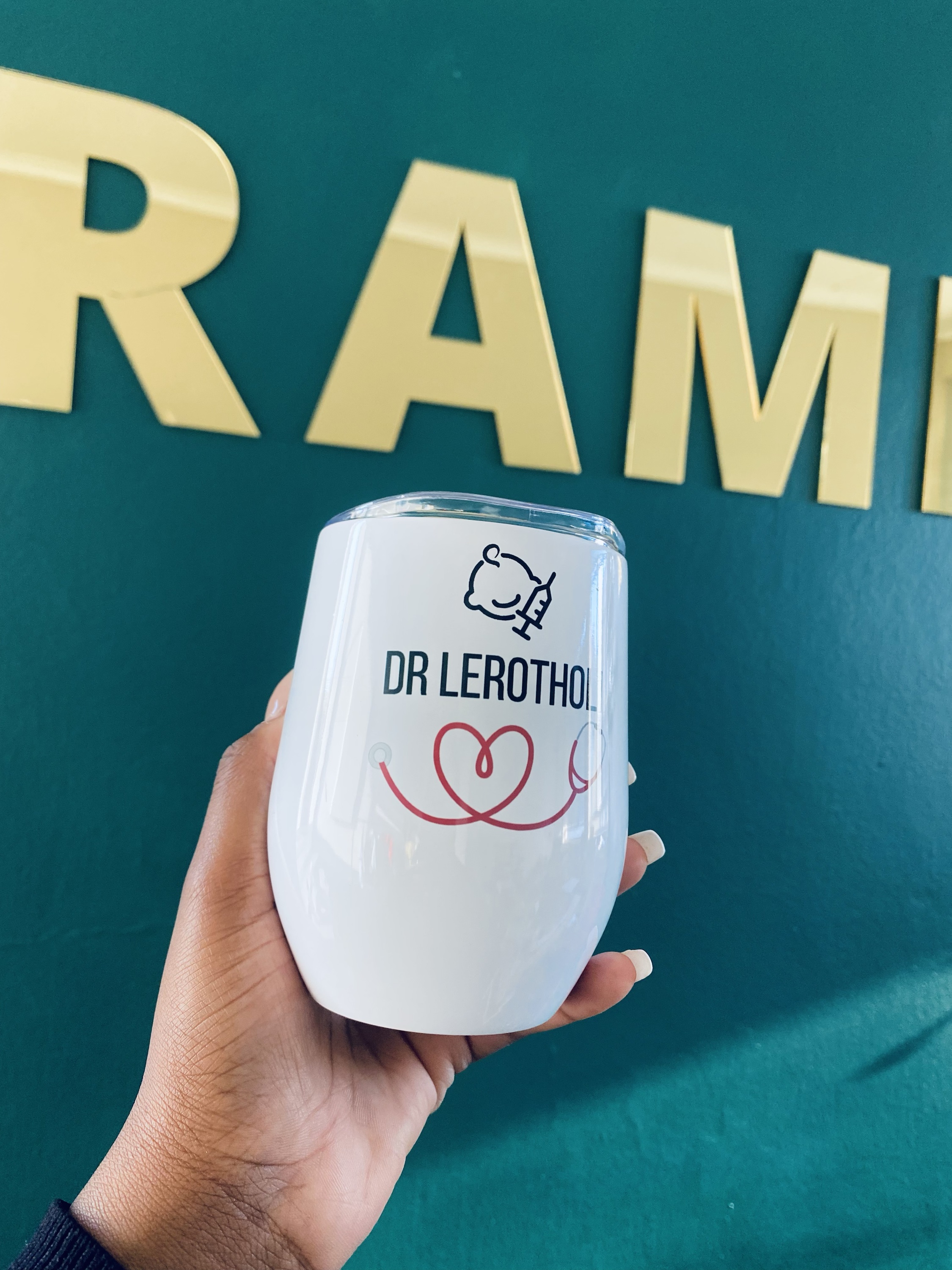 Personalised Travel Flask Tumbler 3 Ramina Creatives // raminacreatives.co.za Personalised Travel Flask Tumbler - Image 3